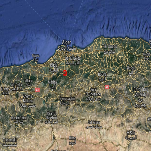 Une secousse d’une magnitude de 3.2 à Blida