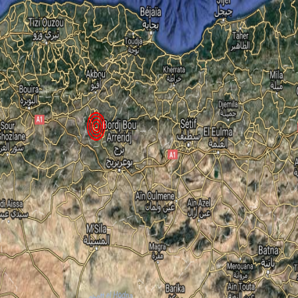 Un séisme d’une magnitude de 3.1 enregistré à Bordj Bou Arreridj