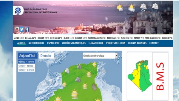 L’ONM lance la carte de vigilance météorologique sur son site web