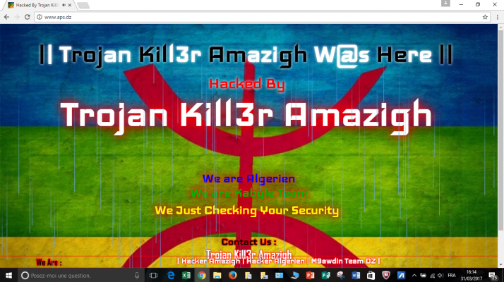 Internet:le site de l’agence officielle APS victime d’un piratage