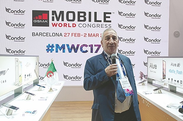 Seule présence algérienne au MWC  2017 de barcelone:  Condor : de nouveaux produits et un contrat avec Google