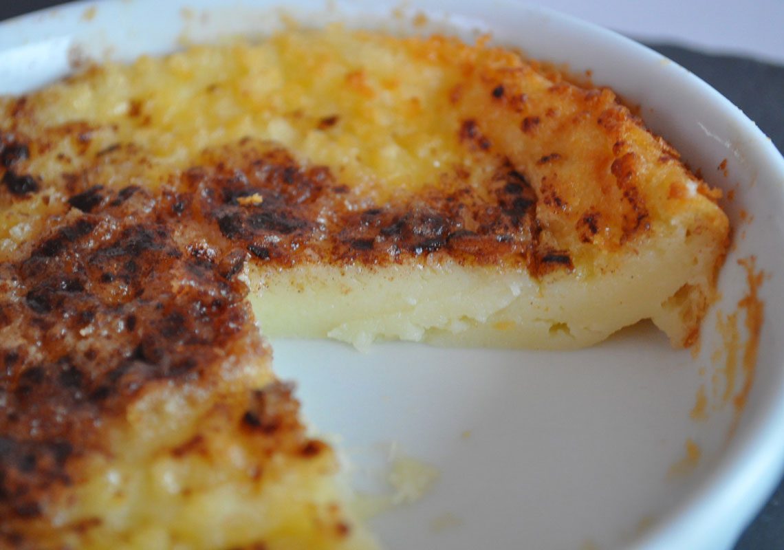 Recette espagnole du flan aux pommes caramélisées