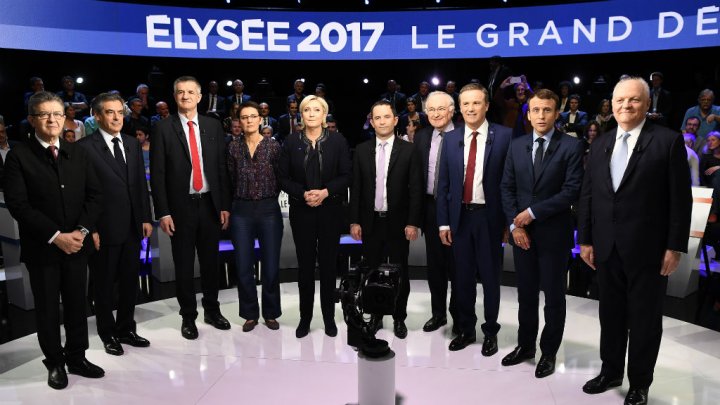 Elections présidentielles 2017 en France : « Le Grand Débat » entre les 11 candidats sur BFMTV et CNews