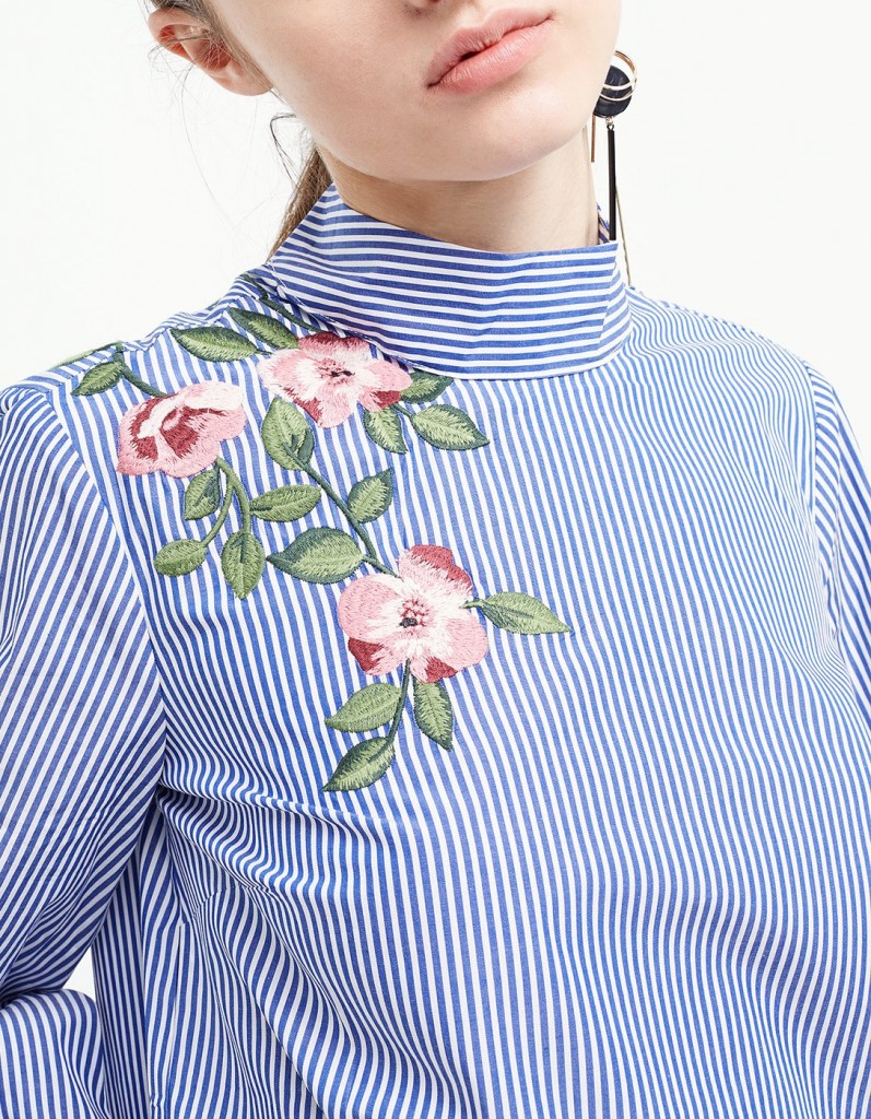La fleur brodée: tendance phare de ce printemps