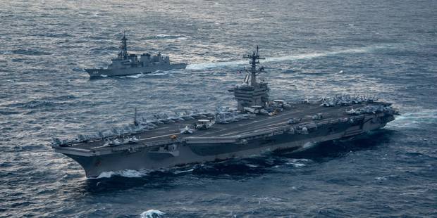 Corée du Nord:Un porte-avions américain et sa flotte en route vers la péninsule coréenne