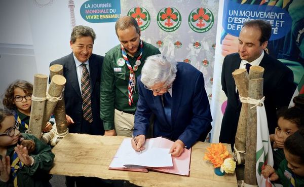 Signature d&rsquo;un accord de partenariat entre scouts musulmans et fondation  de l&rsquo;islam de France