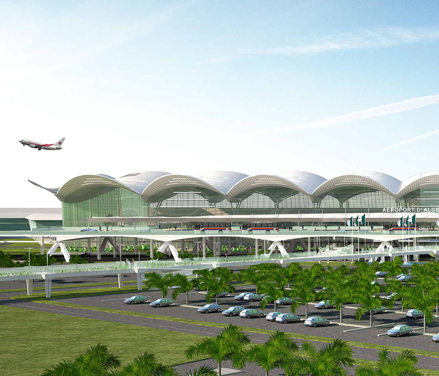 Le taux de réalisation de la nouvelle aérogare d’Alger a atteint 70%