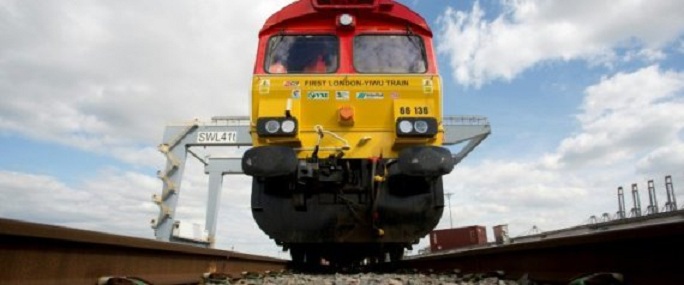 Le premier train direct de Londres est arrivé en Chine