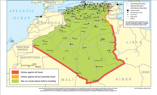 Travel advice : le Royaume-uni classe toute l’Algérie en territoire sécurisé