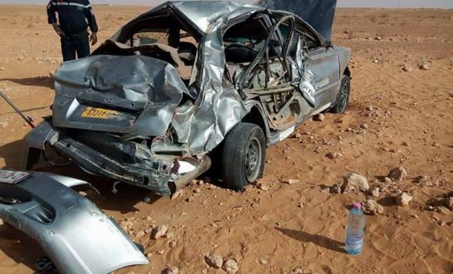 Un mort et un blessé dans un violent accident de la route à ghardaïa