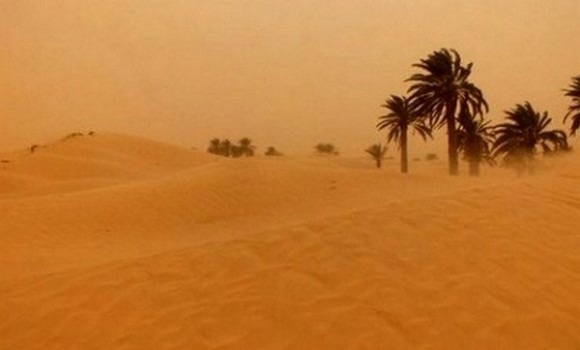 Des vents forts attendus jeudi sur plusieurs wilayas du sud du pays (BMS)