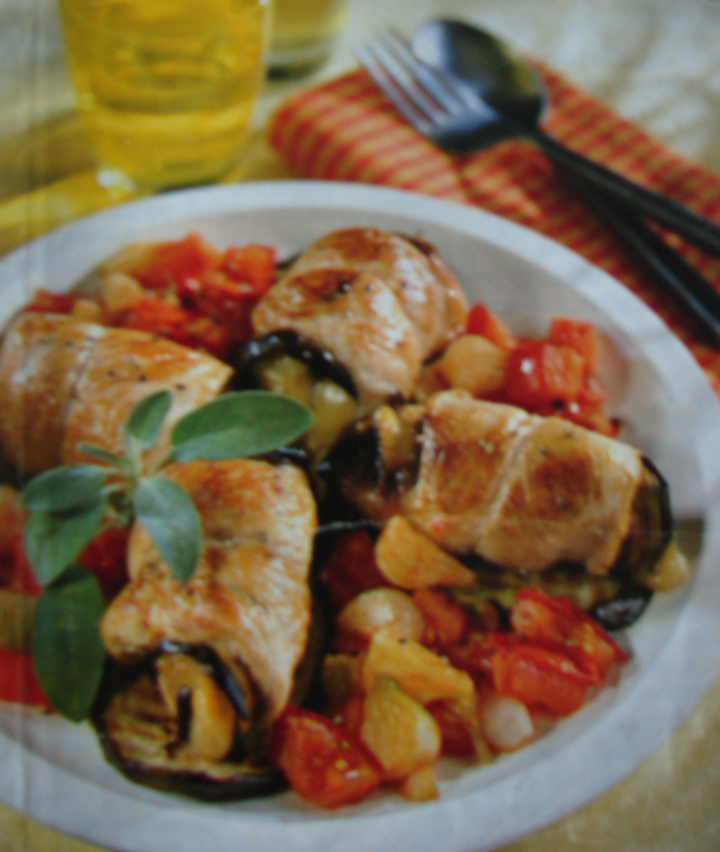 Roulés de dinde aux légumes