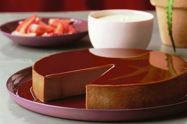 Crème caramel au chocolat