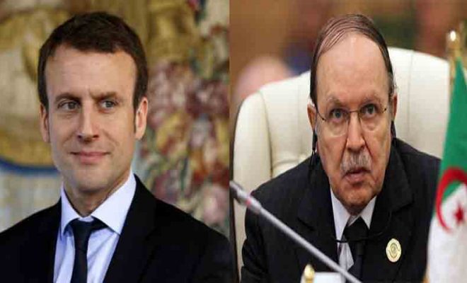 Bouteflika s’entretient avec macron au téléphone