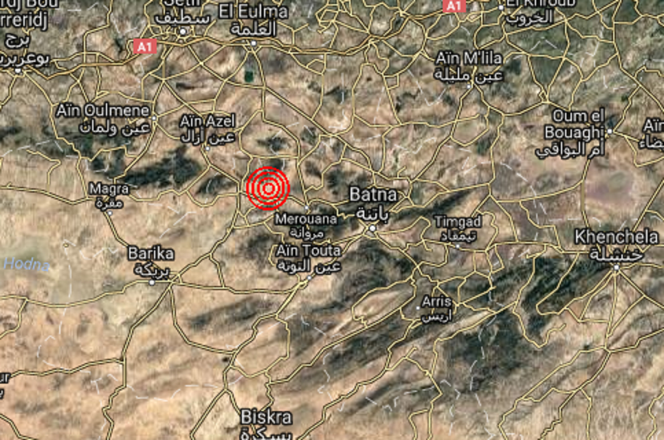 Secousse tellurique de magniture 3 à Batna