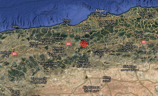 secousse tellurique de magnitude 3 à médéa