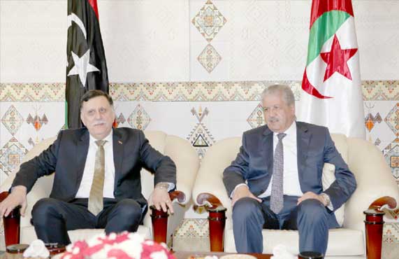 M. Sellal reçoit M. Fayez al Sarraj : Aux côtés du peuple libyen en toute circonstance
