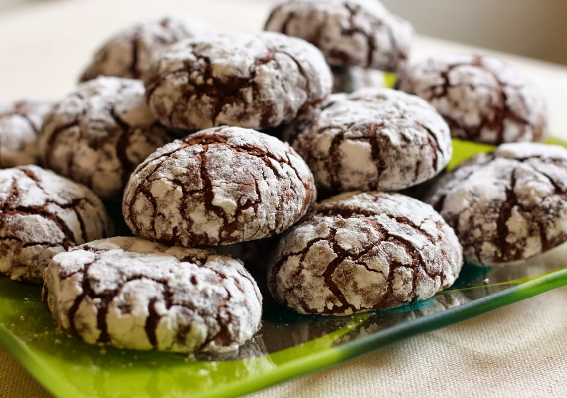 Crinkles; biscuits au chocolat méga moelleux