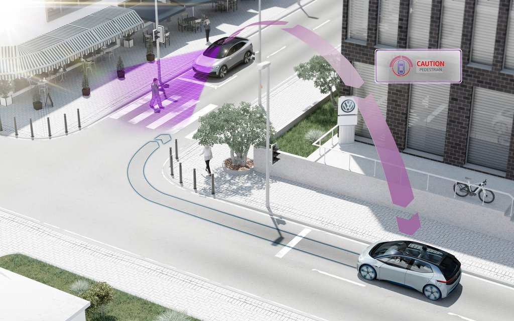 Technologie : La communication entre voitures de série Volkswagen dès 2019