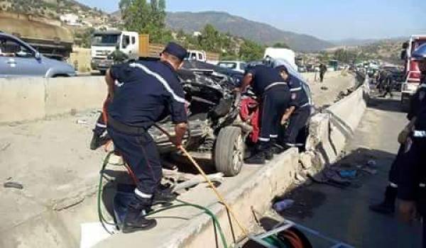 Relizane: Deux morts et trois blessés sur l’autoroute Est-Ouest