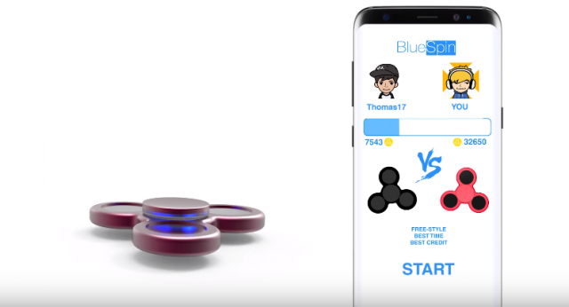 BlueSpin : Le hand spinner connecté qui permet d’affronter d’autres joueurs