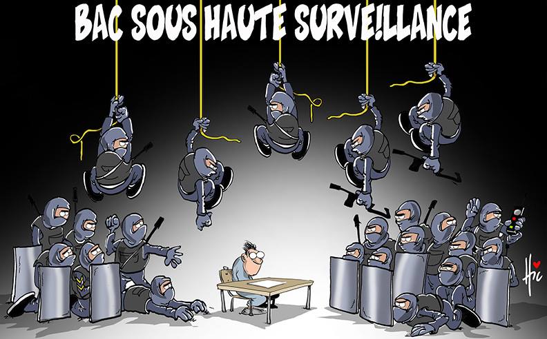 Caricature « Le Hic » concernant le BAC 2017