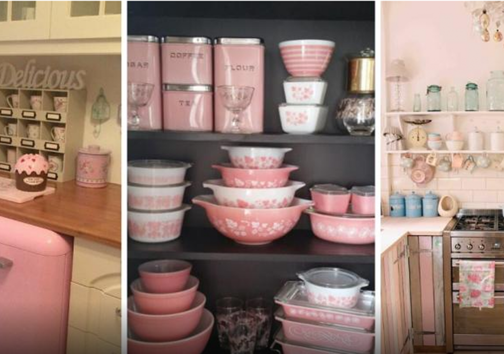 Les cuisines roses au look Vintage!