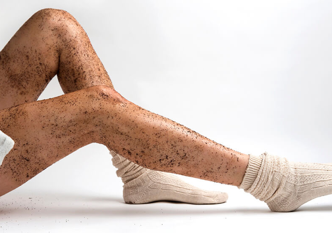 Gommage au café pour de belles jambes