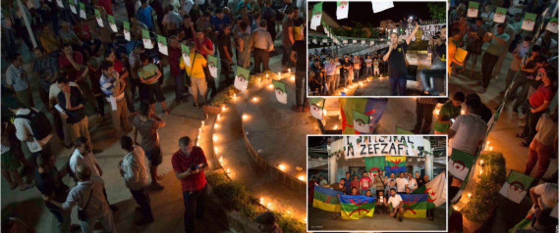 Béjaïa: rassemblement de citoyens en solidarité à la région du Rif au Maroc