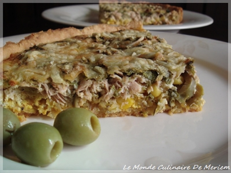Tarte aux thon et olives