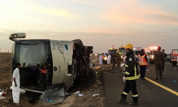 Renversement d’un bus entre l’Arabie Saoudite et la Jordanie, 6 pèlerins morts et 38 autres blessés