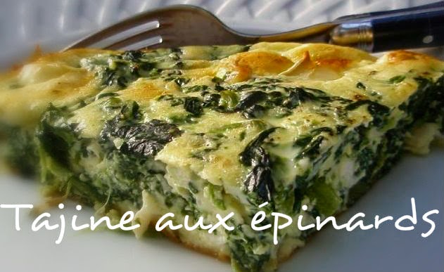 Tadjine aux épinards