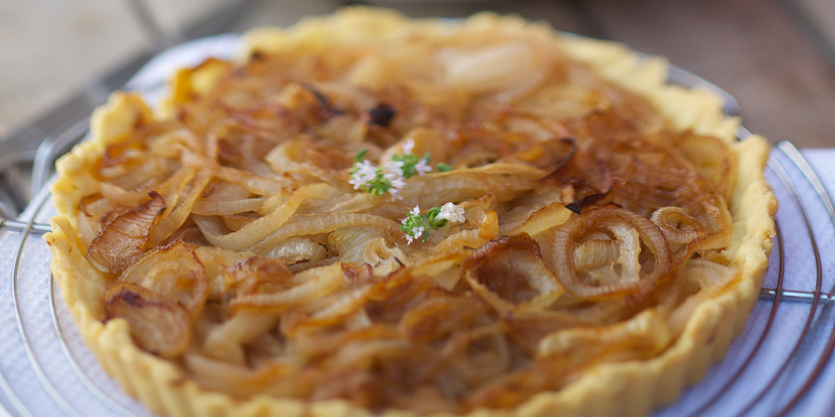 Tarte à l&rsquo;oignon à la crème