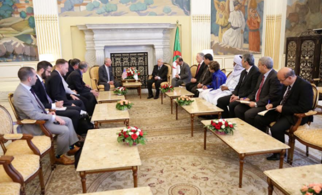 Bensalah reçoit une délégation du Congrès américain