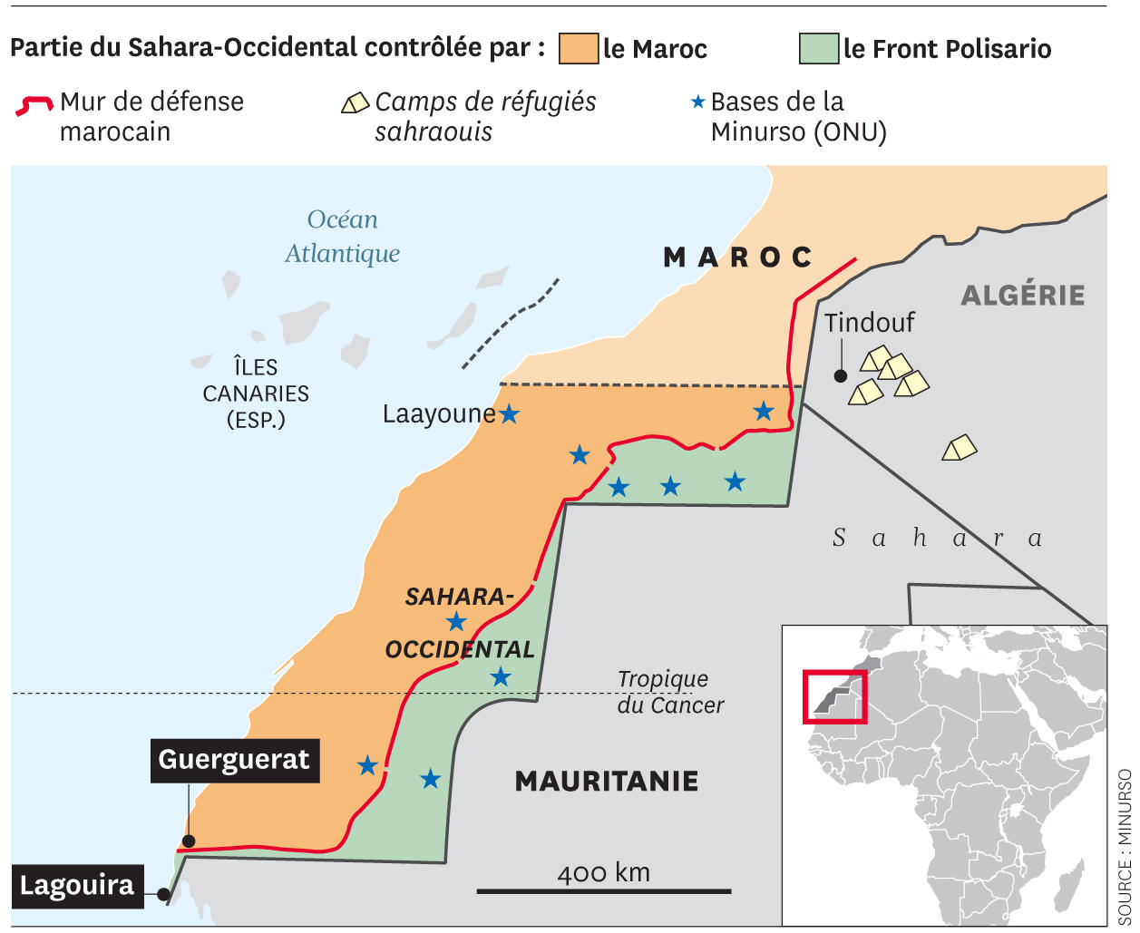 Le Conseil de grande Canarie rejette la décision de la délimitation des frontières maritimes entre le Maroc et les Iles Canaries
