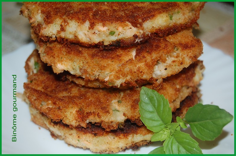 Galettes croustillantes de poisson