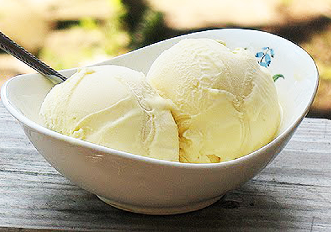 Glace à la fleur d’orange