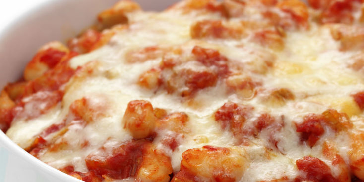 Poulet gratiné aux tomates