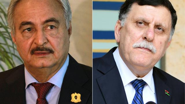 Libye: Haftar et Sarraj s’engagent à un cessez-le-feu dans un projet de déclaration