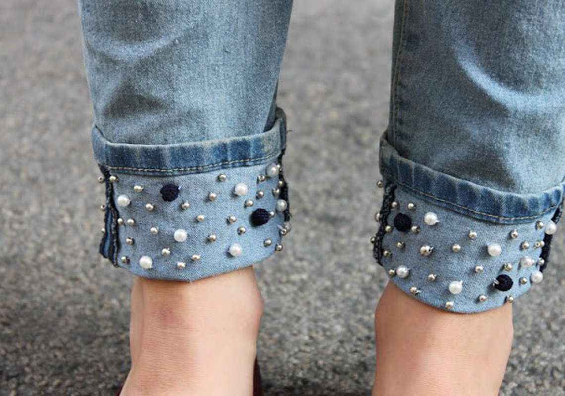 DIY: Jean perlé super tendance!