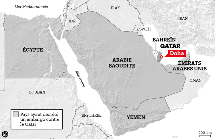 Crise du Qatar: 18 organisations et individus sur une liste noire de l’Arabie saoudite et de ses alliés