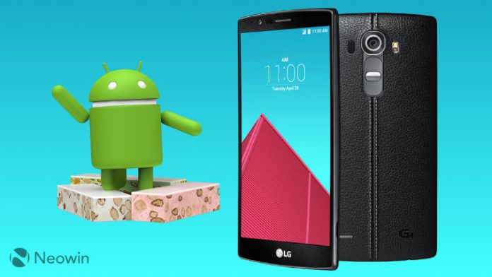 LG G4 : La mise à jour Nougat est enfin disponible.