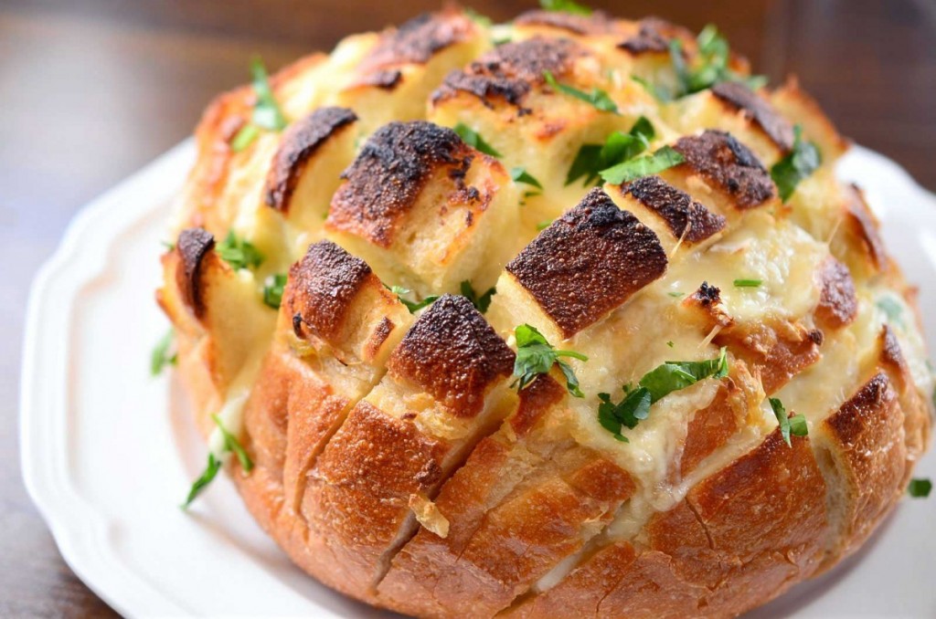 Pain hérisson ail et Mozzarella