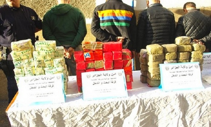 Arrestation de 33 individus impliqués dans le trafic de drogues à Alger