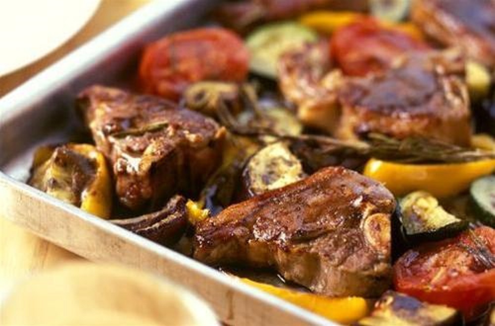 Côtes d’agneau au four