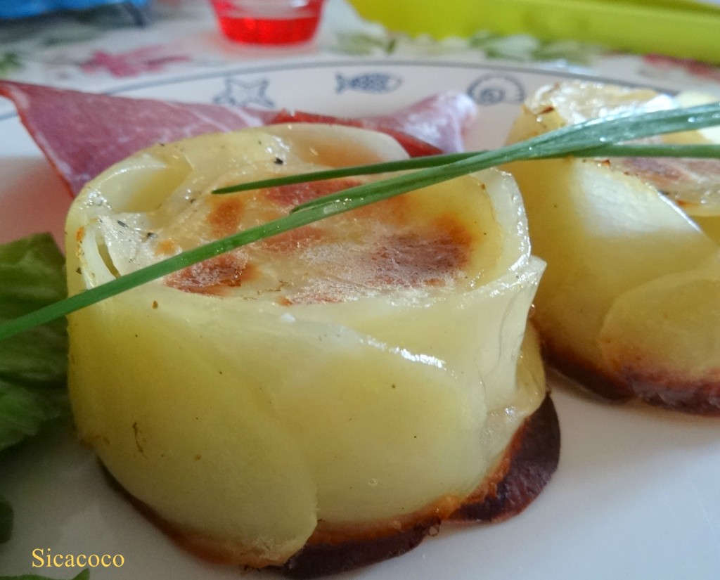 Pommes en timbale
