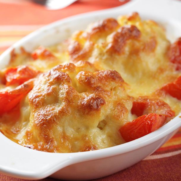 Poulet gratiné aux tomates