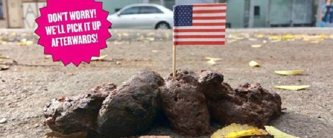 Tapis de caca pour accueillir les Nazis à San Francisco