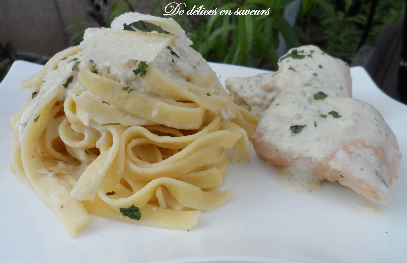 Poisson blanc aux pâtes fraîches