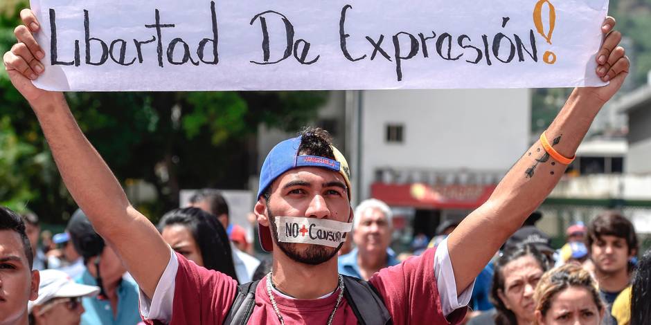 Venezuela: 49 medias fermés par le gouvernement en 2017